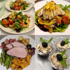 Healthy and delicious food served at Joyful Journey