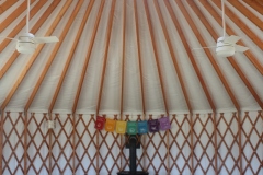 Inside the Event Yurt