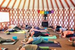 YogaShack Retreat in the Event Yurt